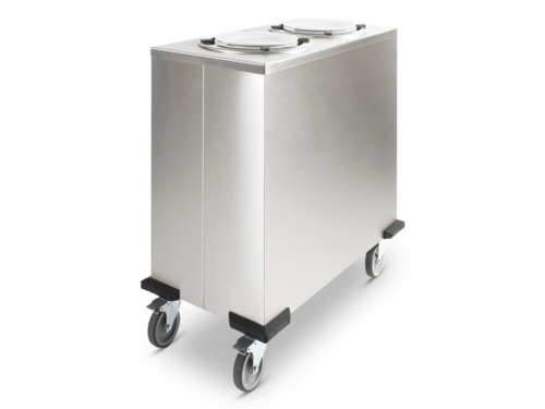 Fahrbarer Tellerstapler unbeheizt, für runde Teller 300-338 mm (2 Stapel) - Equalizer